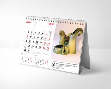 Galda kalendārs izgatavošana galda kalendāri Galda kalendāri RCDP 2018 383x306